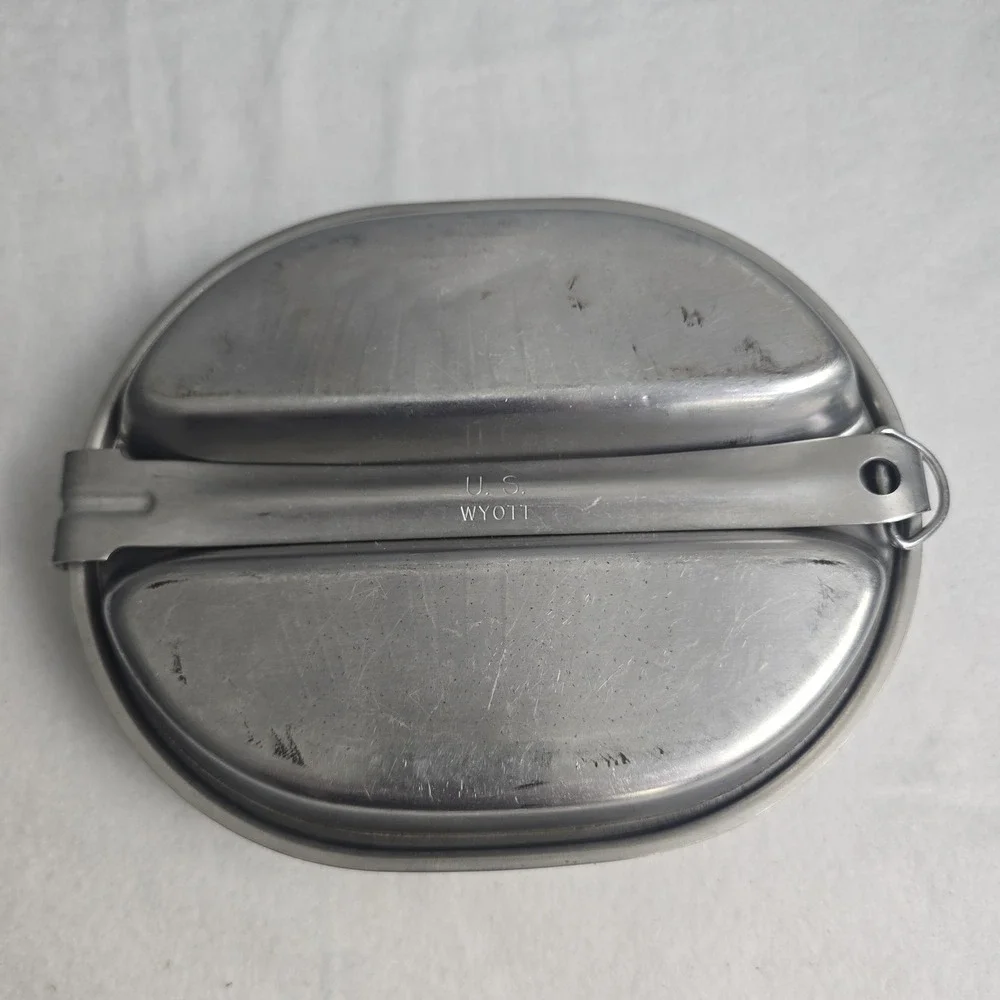 US Military Wyott Pan Field Gear Mess Kit Camping Vintage